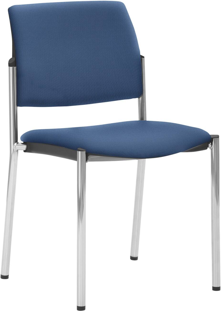 mayer sitzmöbel Stapelbare stoel Stof Blauw 120 kg 2518 490 x 560 x 830 mm 4 Stuks