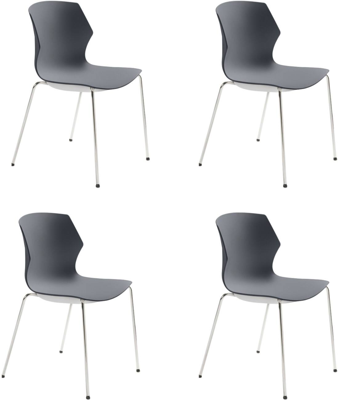 Chaise empilable mayer sitzmöbel Plastique Anthracite 150 kg 2510 510 x 530 x 805 mm 4 unités