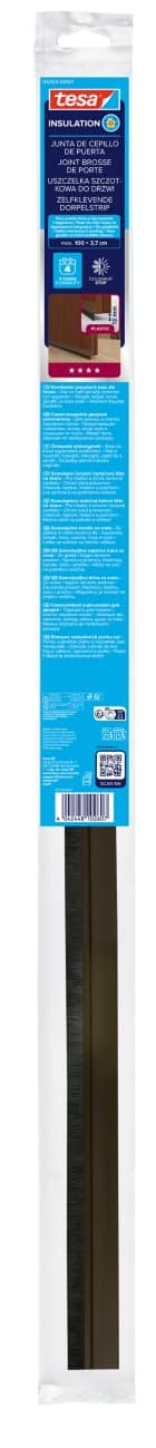 tesa Tochtstrip Bruin 70 mm Kunststof, PET (Polyetheentereftalaat), PP (Polypropeen)