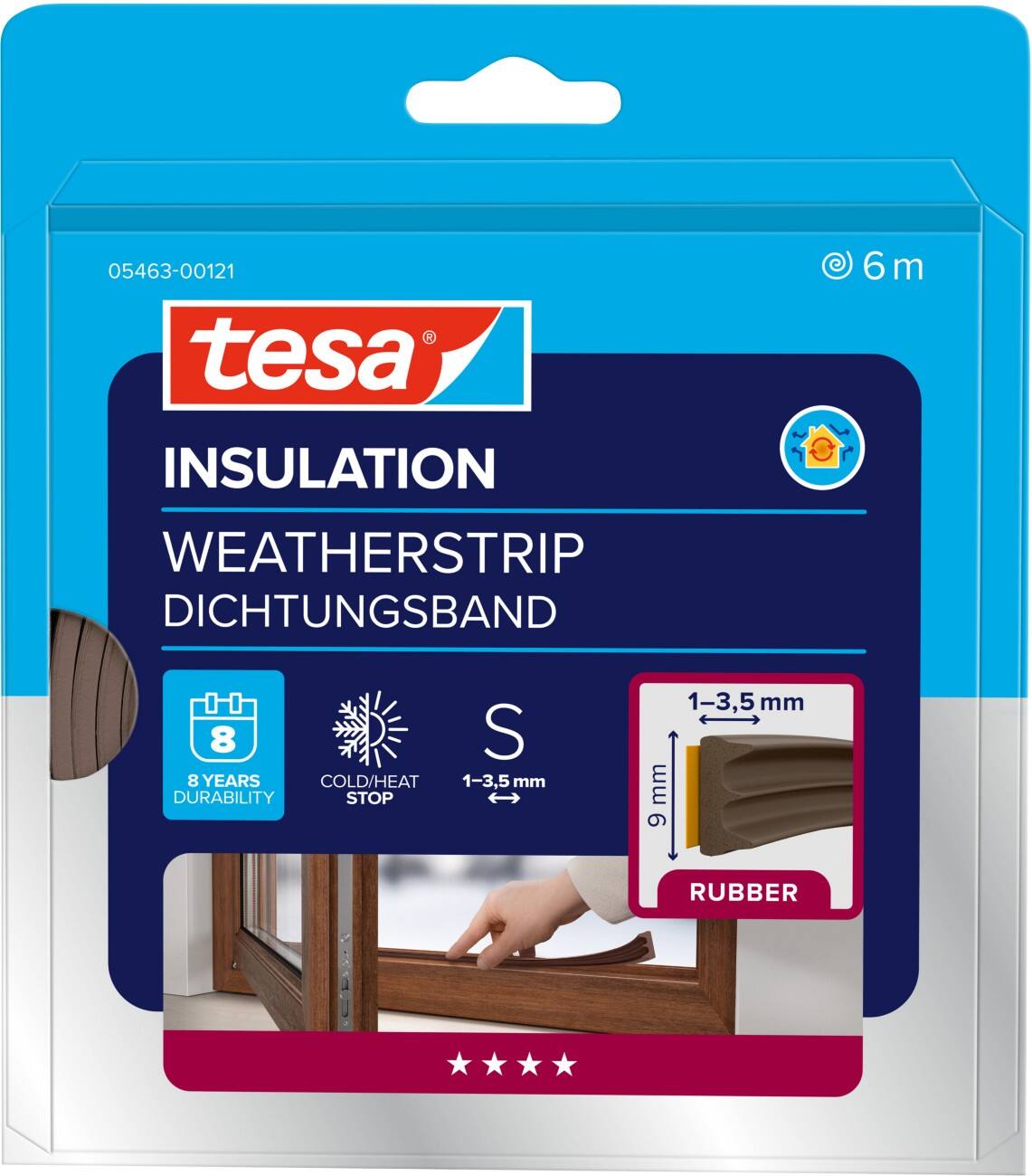 Joint d'étanchéité tesa Brun 168 mm Fibre synthétique