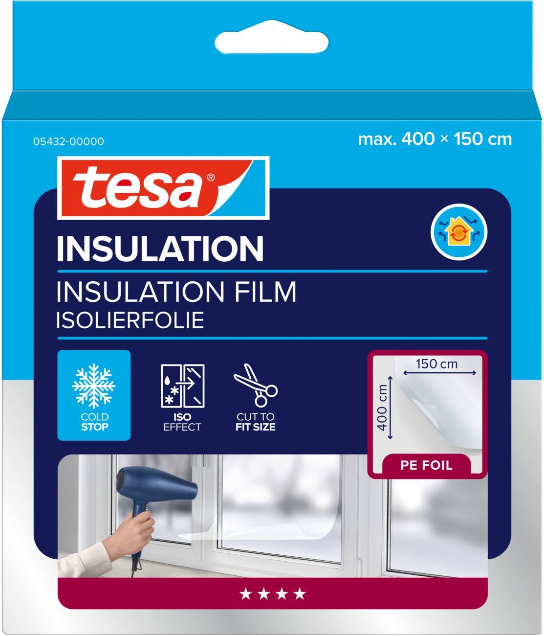 tesa Tochtstrip Transparant 195 mm PE (Polyetheen), PET (Polyetheentereftalaat)