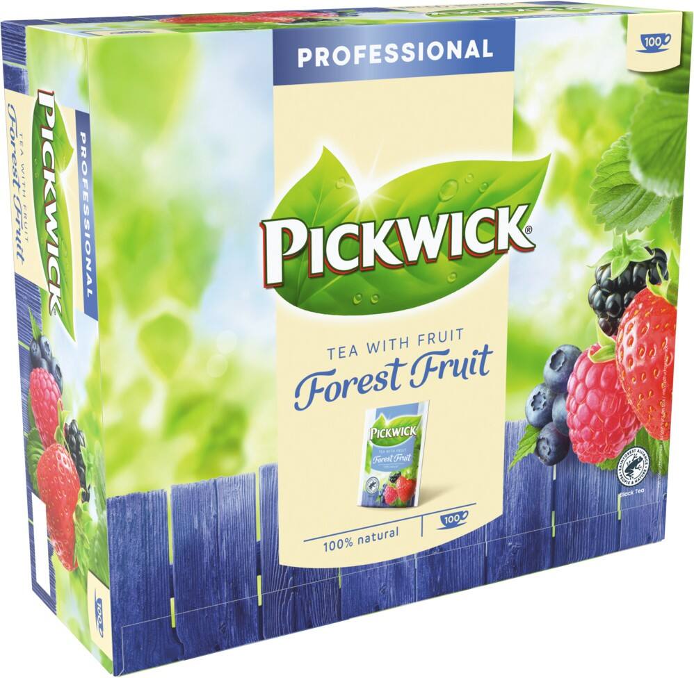 Pickwick Finest Professional Zwarte Thee Theezakjes Bosvruchten 100 Stuks