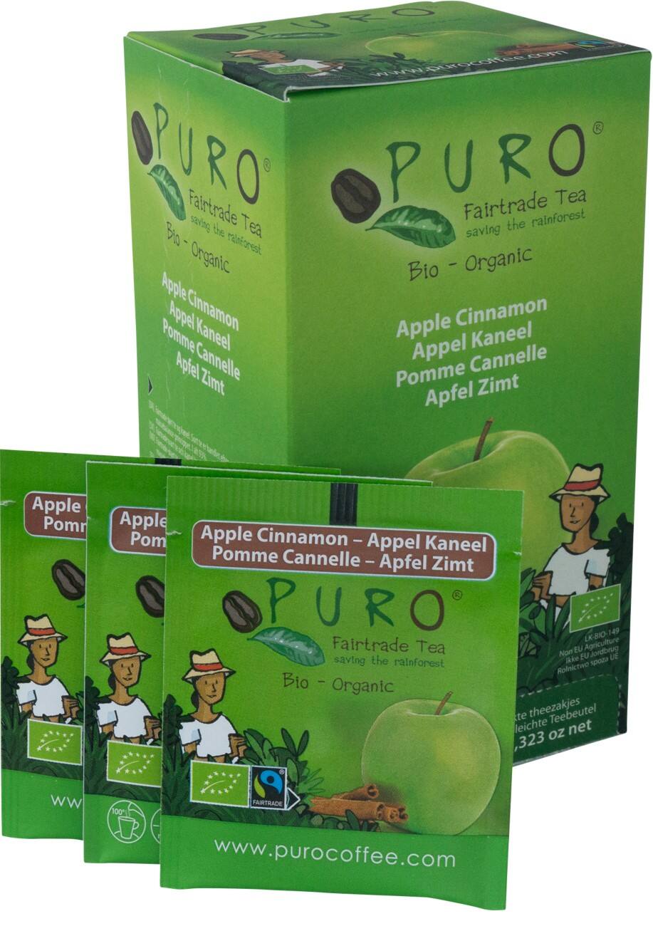 Thé Puro Fruits BIO Cannelle, pomme 25 unités