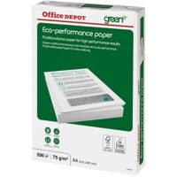 Office Depot Green Eco Performance print-/ kopieerpapier A4 75 gram Wit 500 vellen
