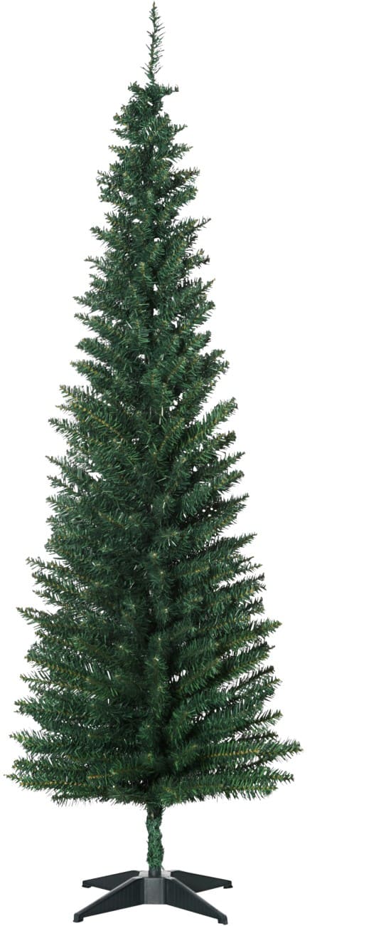 HOMCOM Kunstkerstboom Slank Groen 180 cm