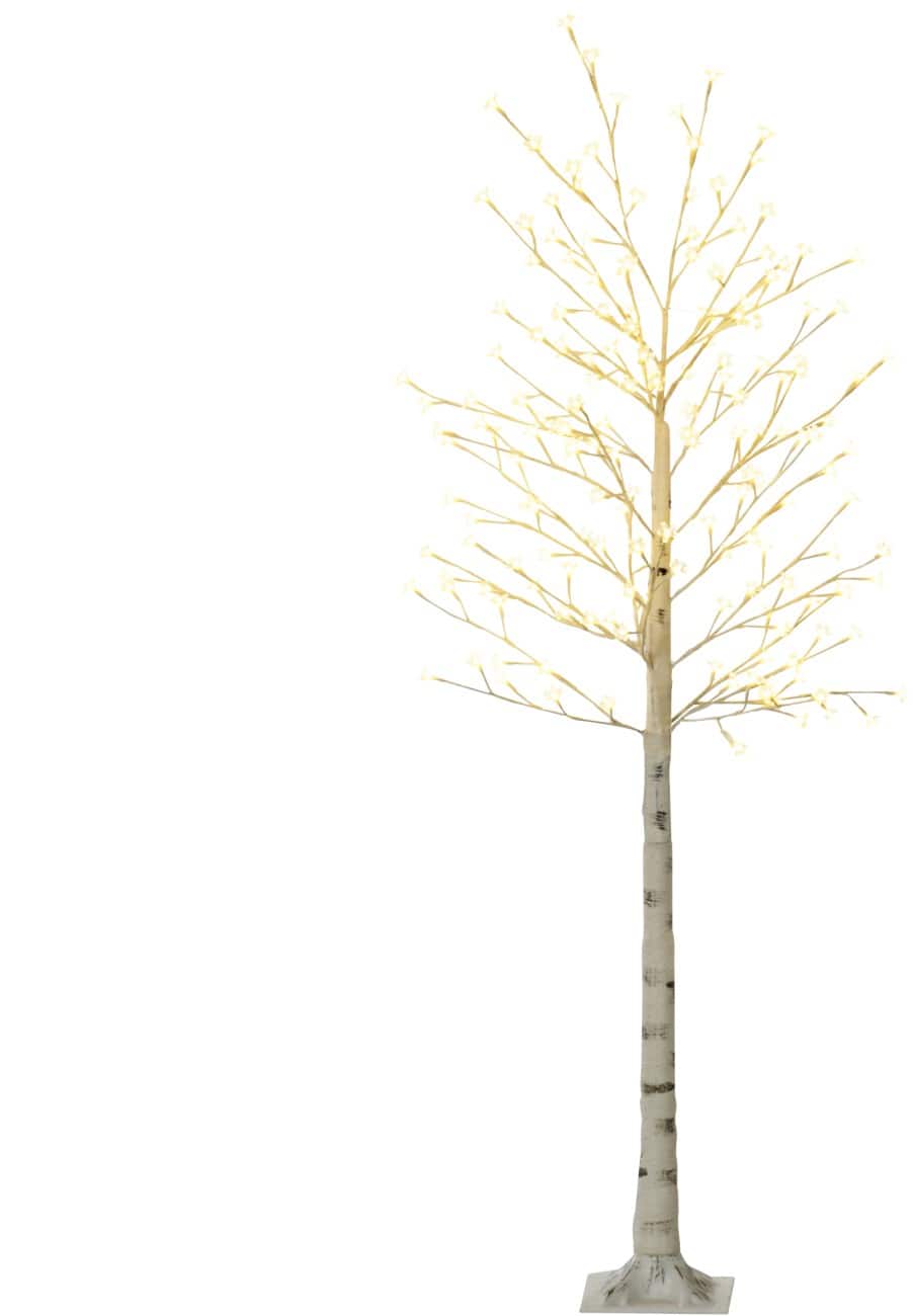 HOMCOM LED Lichtboom Kers Wit 180 cm