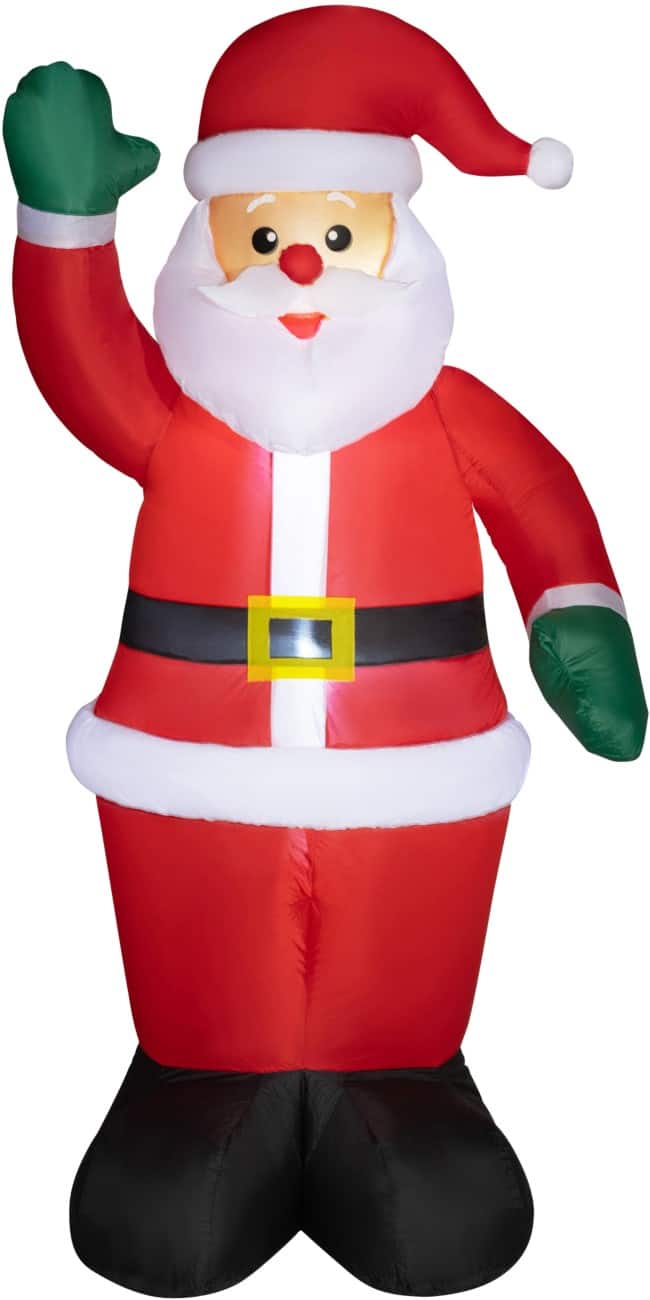 Décoration gonflable de Noël OutSunny Père Noël Avec souffleur et lampes LED 88 x 60 x 184 cm