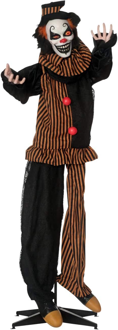 Décoration d’Halloween OutSunny Clown PL (Polyester) Multicolore 120 (L) x 20 (l) x 170 (h) cm