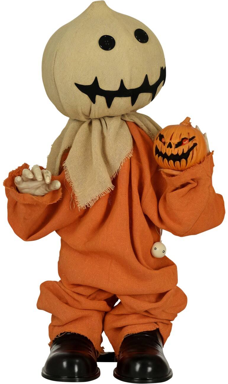 HOMCOM Vogelverschrikker Halloween-versiering Polyester, Staal Oranje 60 (L) x 26 (B) x 77 (H) cm