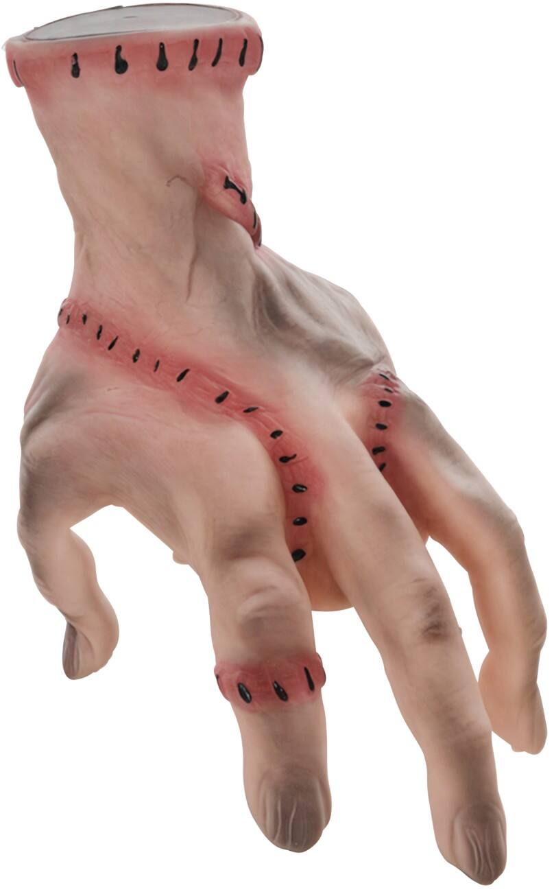 HOMCOM Kruipende hand Halloween-versiering Kunststof, PE (Polyetheen) Rood 15 (L) x 18 (B) x 21 (H) cm