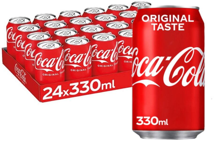 Coca-Cola Goût original 24 canettes de 0,33 L