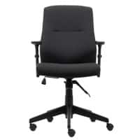 Siège de bureau Stanley Realspace Mécanisme d’inclinaison genoux Tissu Accoudoirs réglables en hauteur Oui Noir 110 kg 675 x 680 x 1075 mm