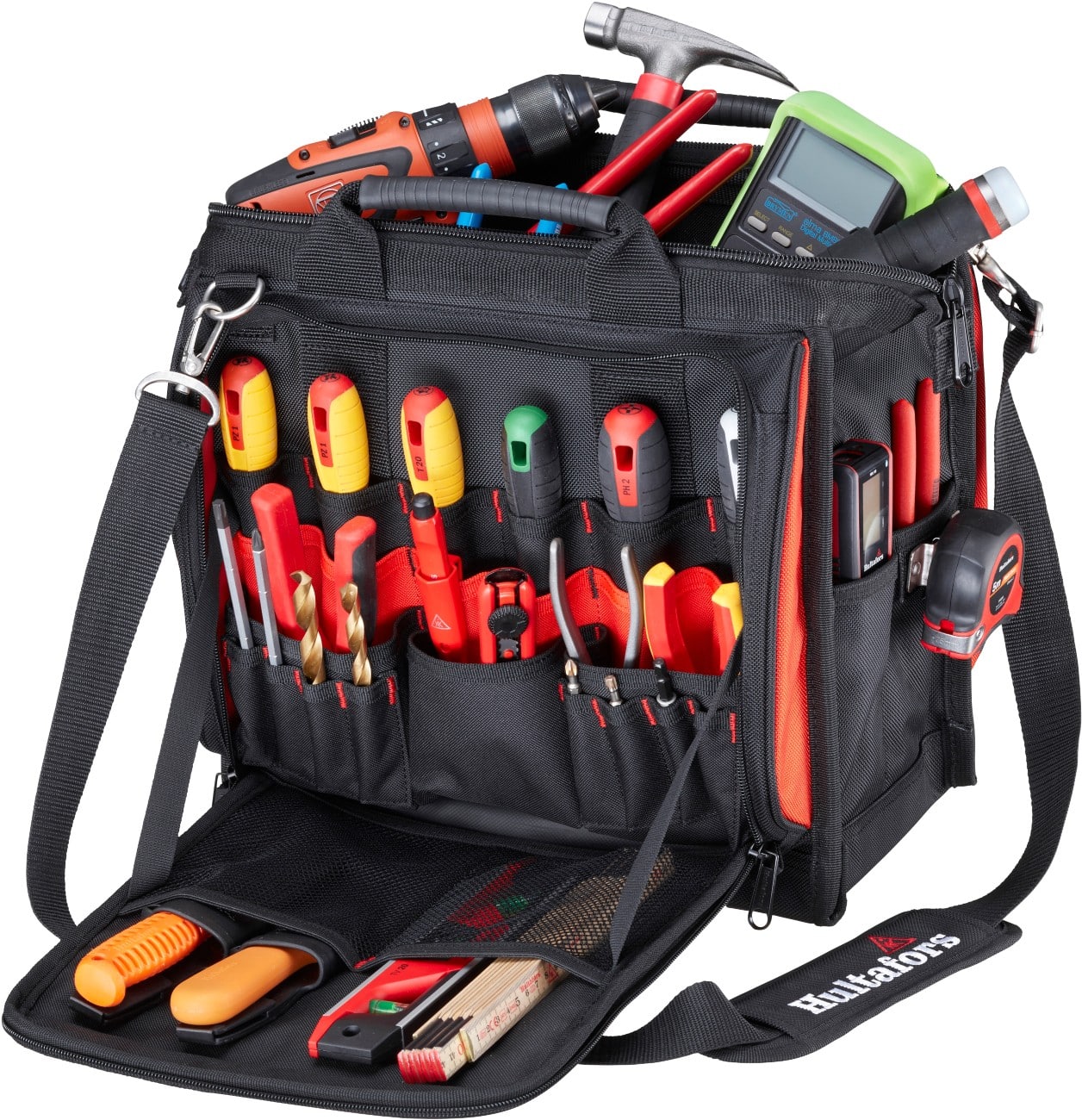 Sac à outils Hultafors 53 x 37 x 47 cm Noir, rouge