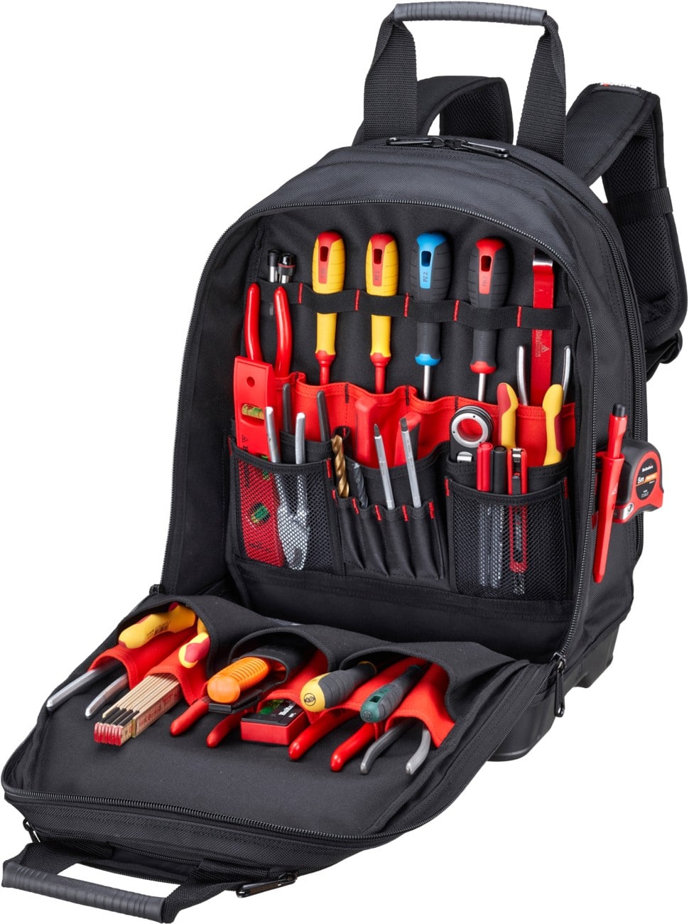 Sac à dos porte-outils Hultafors 37 x 34 x 48 cm Noir, rouge