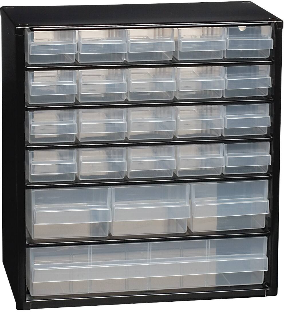 Organisateur d'outils raaco Noir, transparent 24 tiroirs