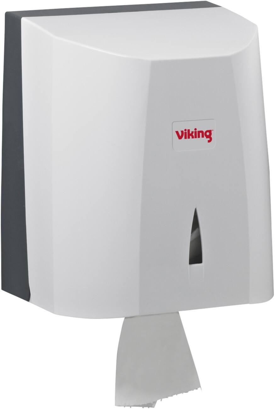 Distributeur d'essuie-mains en papier Viking Maxi ABS (Acrylonitrile butadiène styrène), Acier, Plastique Verrouillable Blanc