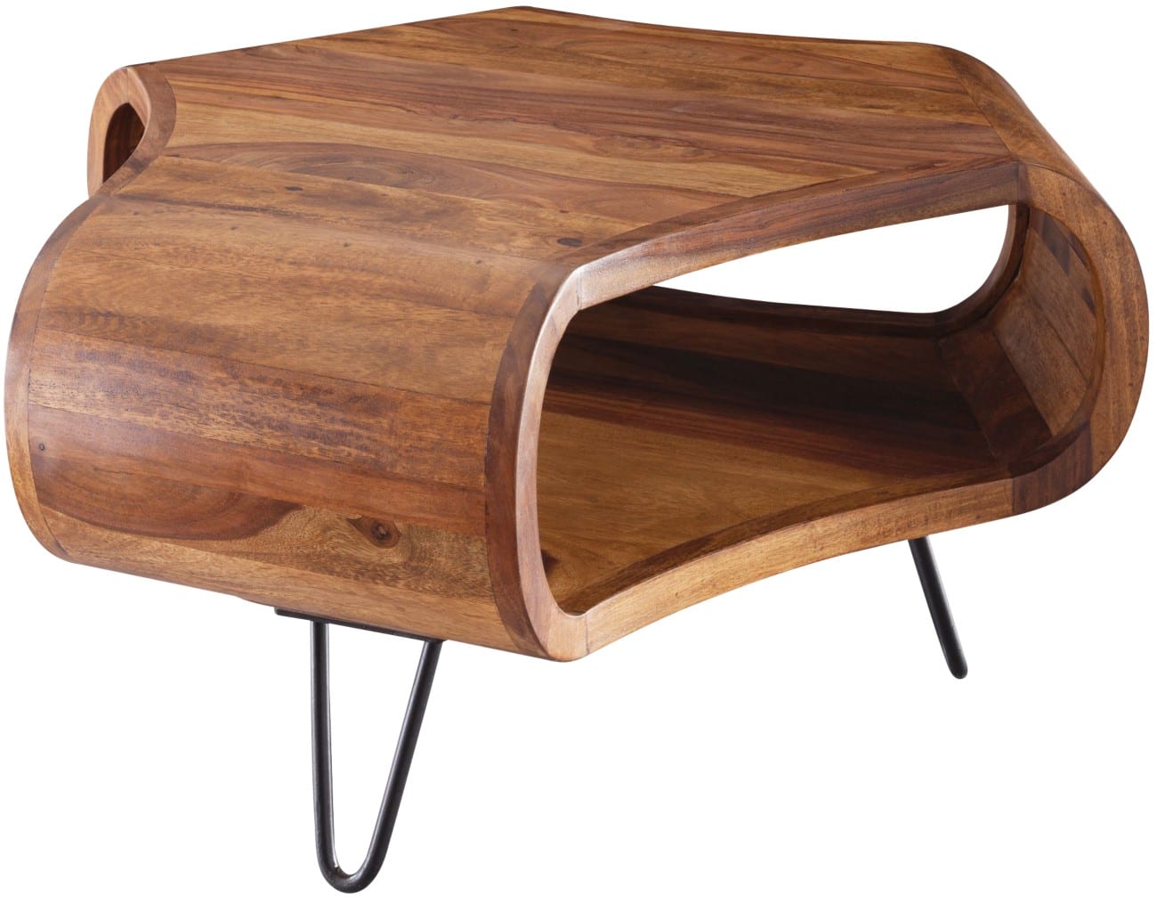 WOHNLING Vrije vorm Koffietafel Bruin 550 x 550 x 380 mm