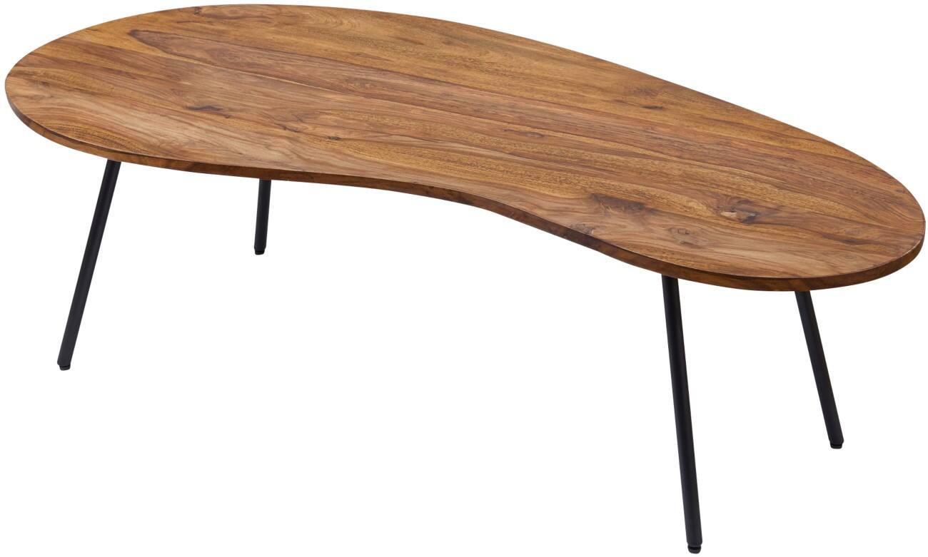 Table à café WOHNLING Forme libre Brun 1220 x 630 x 360 mm