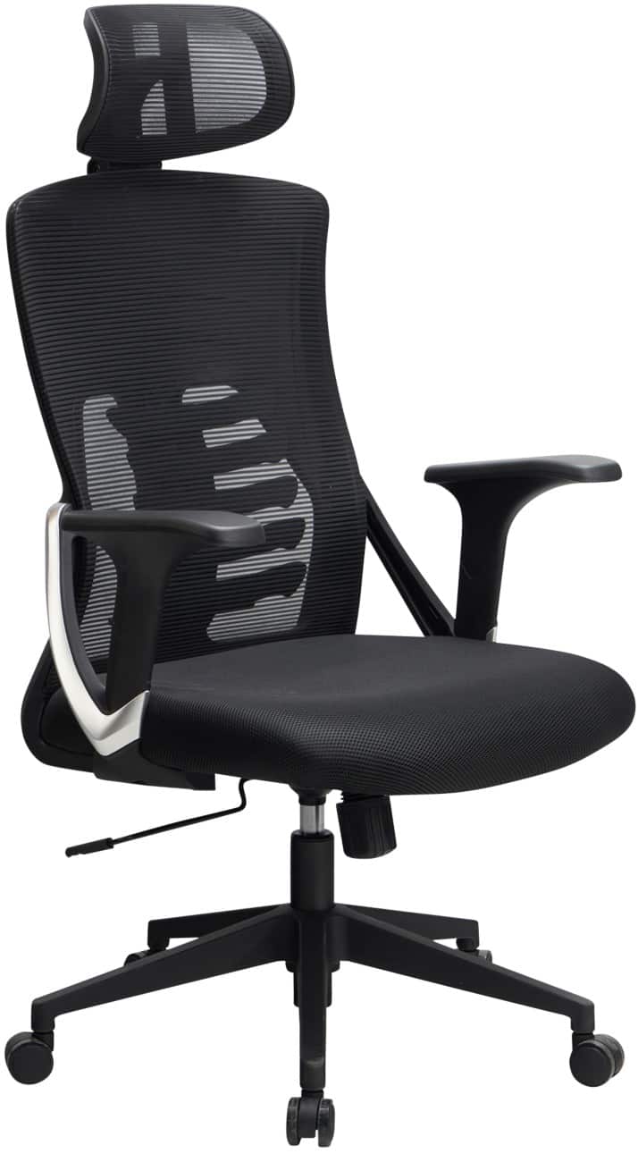 Chaise de bureau AMSTYLE Mécanisme d'inclinaison Noir 120 kg 650 x 650 x 1230 mm