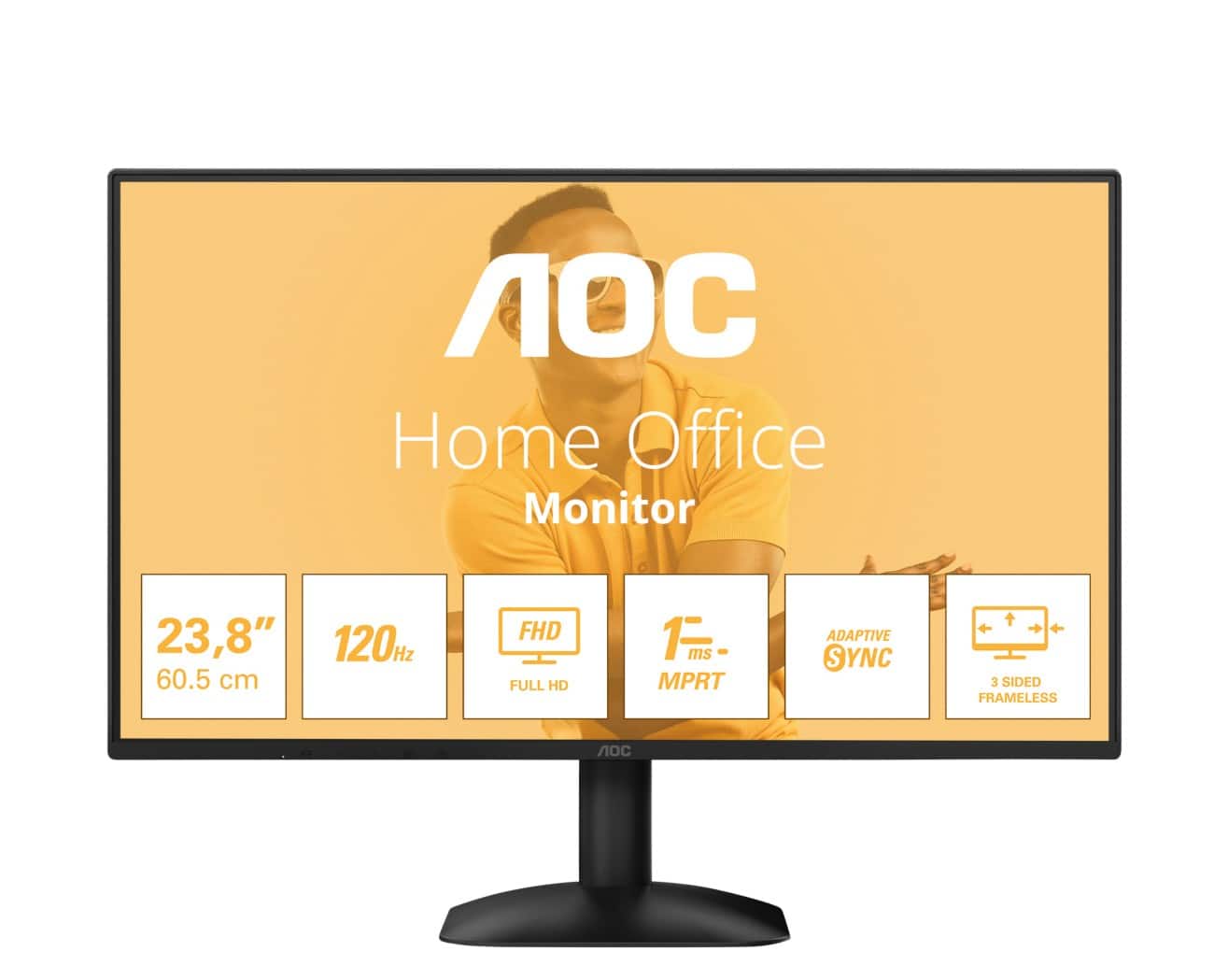 AOC 60,5 cm (23,8") Monitor 24B31H Zwart