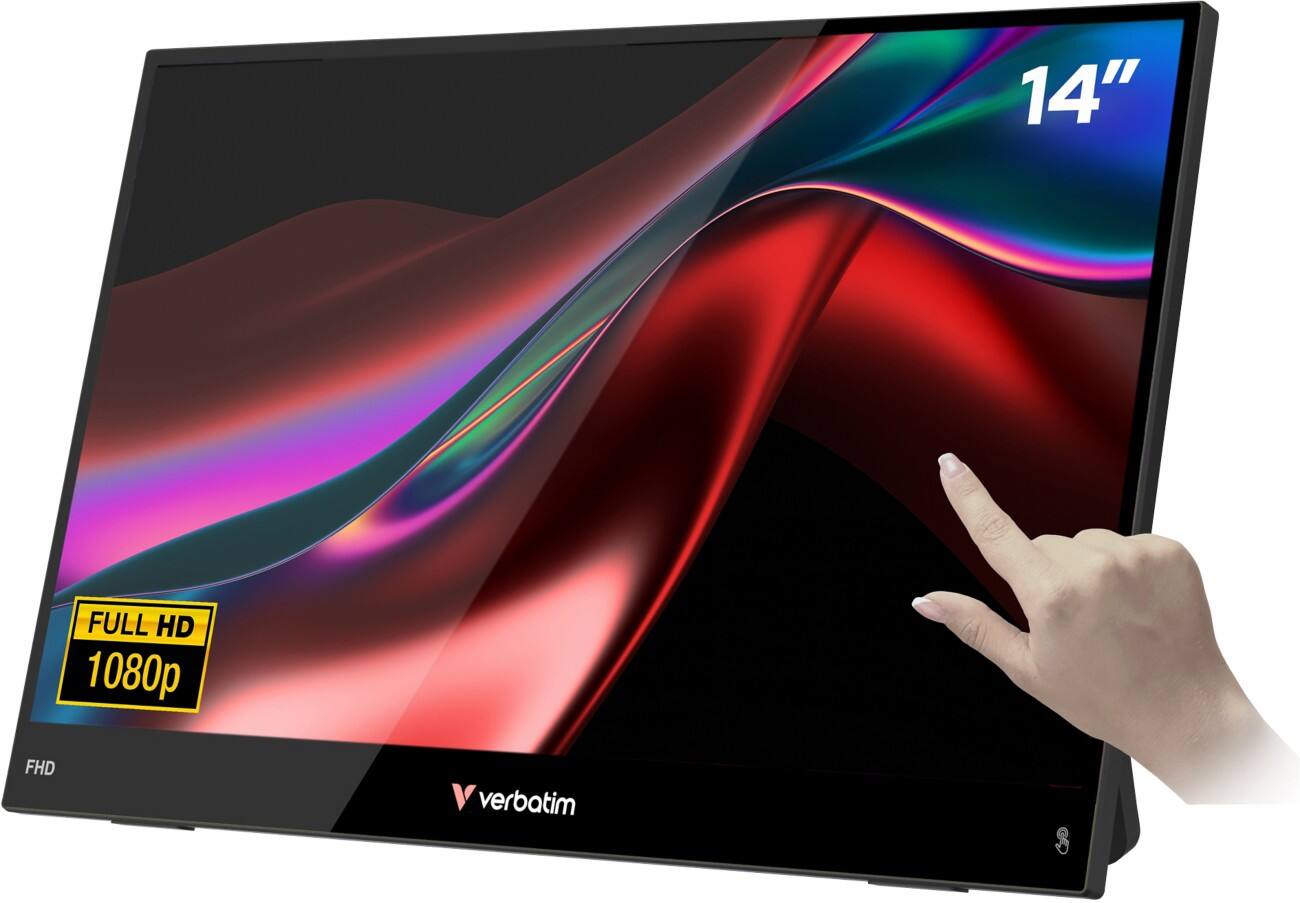 Moniteur Verbatim 35,6 cm (14") Noir