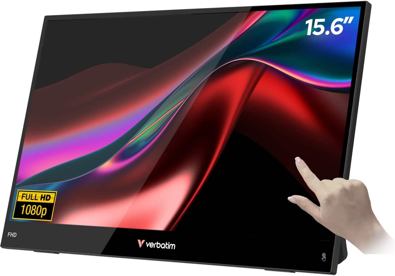 Verbatim 39,6 cm (15,6") Monitor Zwart