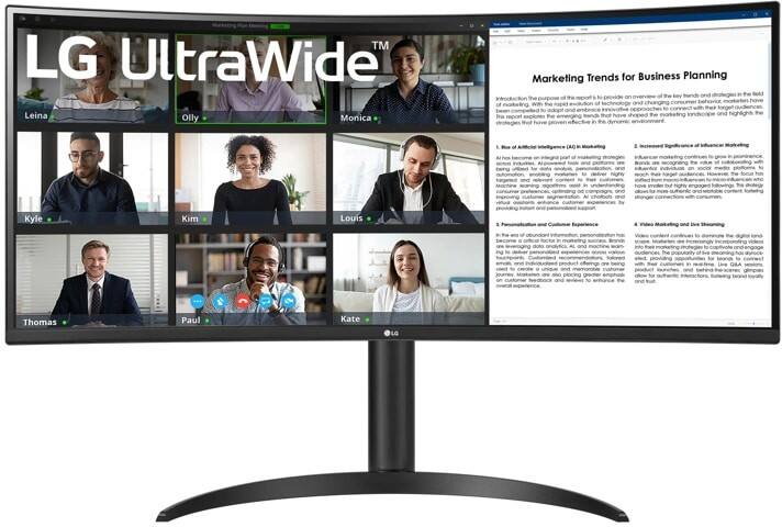 Moniteur LG 86,4 cm (34") 34WR55QK-B Noir