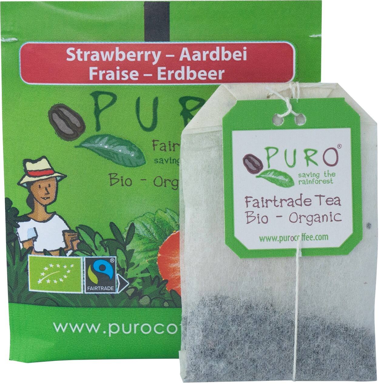 Thé Puro Fruits BIO Fraise 25 unités