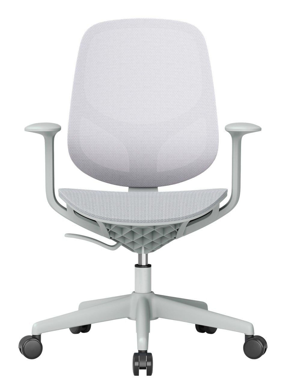 Viking Lively Bureaustoel Vaste armleuning In hoogte verstelbare zitting Lichtgrijs 150 kg 665 x 600 mm
