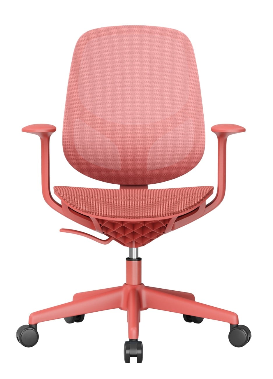 Viking Lively Bureaustoel Vaste armleuning In hoogte verstelbare zitting Rood 150 kg 665 x 600 mm