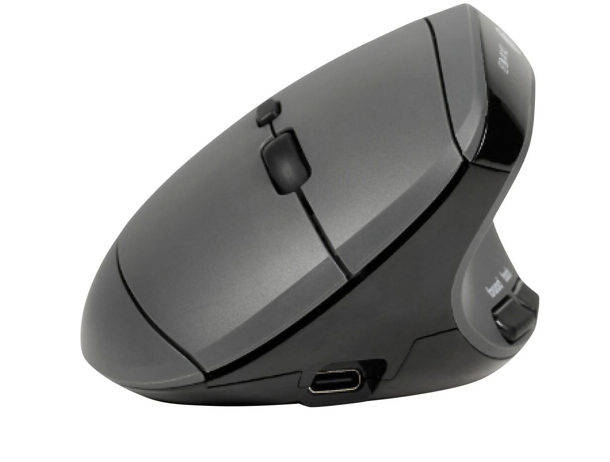 Souris BakkerElkhuizen MidWay Avec fil / Sans fil Avec Bluetooth Gris
