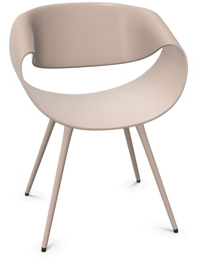 ZÜCO Stoel Kunststof Zonder armleuning Grijs 560 x 470 x 800 mm