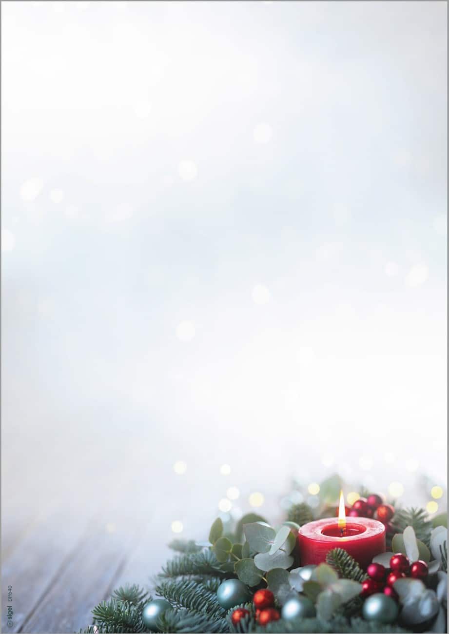 Papier à lettres de Noël Sigel A4 Vert 100 unités