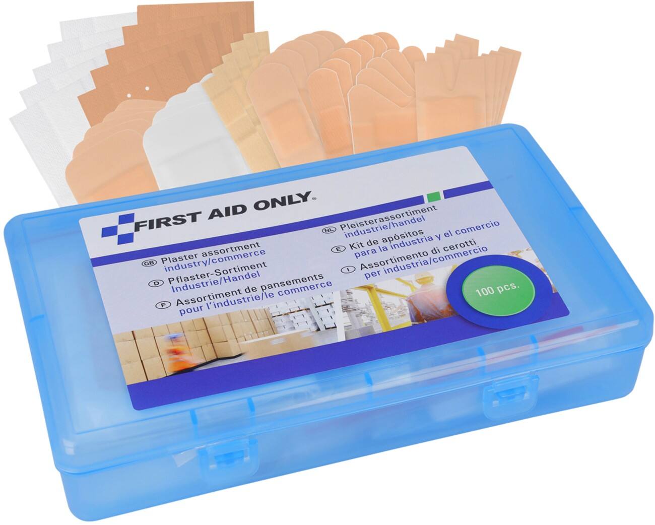 Pansements First Aid Only Assortiment 100 unités