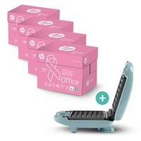 HP Office Pinkream A4-printpapier 80 g/m² glad wit – 20 pakken van 500 vellen + Giles & Posner 3-in-1 snack- en wafelijzer