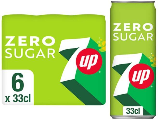 7UP Zero Sugar Frisdrank 24 Stuks à 330 ml