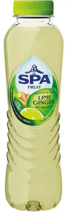 Boisson gazeuse Spa Fruit Citron vert, gingembre 24 bouteilles de 400 ml
