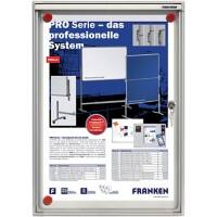 Vitrine d'affichage verrouillable Franken Valueline A4 Montage mural Argenté Non adhésif 280 mm (l) x 370 mm (h)