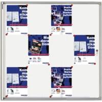 Vitrine d'affichage verrouillable Franken Valueline 12 x A4 Montage mural Argenté Non adhésif 960 mm (l) x 980 mm (h)