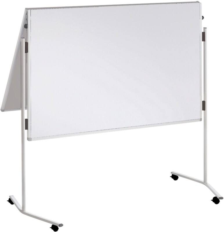 Tableau blanc pliable Franken Premiumline Autoportant Non magnétique Mélamine Double 1280 mm (l) x 1950 mm (h)
