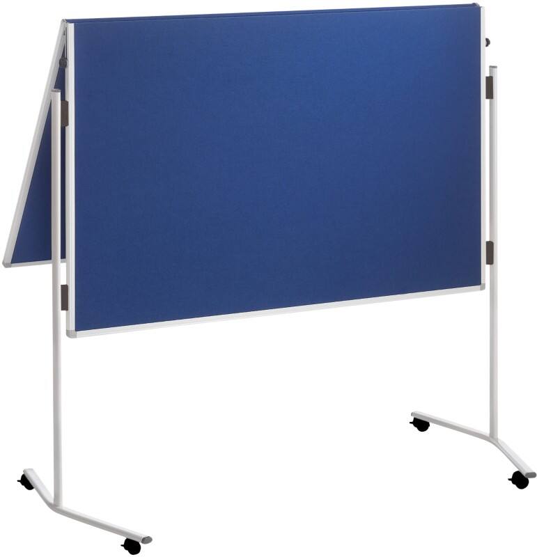 Tableau de présentation Franken Premiumline Non magnétique Autoportant 1280 mm (l) x 1950 mm (h) Feutre Bleu