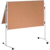 Franken Premiumline Kurk Presentatiebord Niet-magnetisch Vrijstaand 1280 mm (B) x 1950 mm (H) Aluminium Bruin