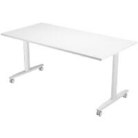 Table rabattable Viking Argenté, blanc 1600 x 800 x 741 mm