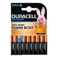 Duracell Batterij Optimum AAA LR03 Alkaline 1.5 V 8 Stuks