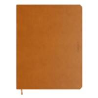 de KEMPEN Schrijfblok A5 Gelinieerd Gebonden Zijgebonden Zachte kaft Bruin 192 Pagina's