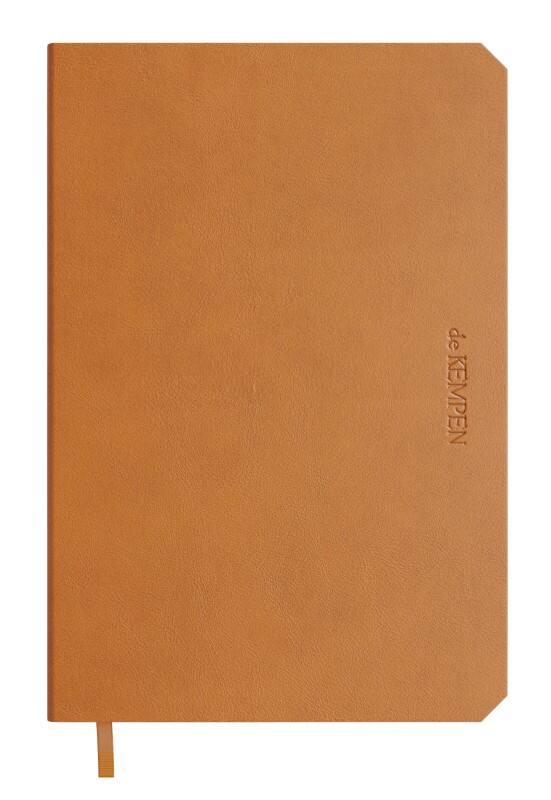 de KEMPEN Schrijfblok A6 Gelinieerd Gebonden Zijgebonden Zachte kaft Bruin 192 Pagina's