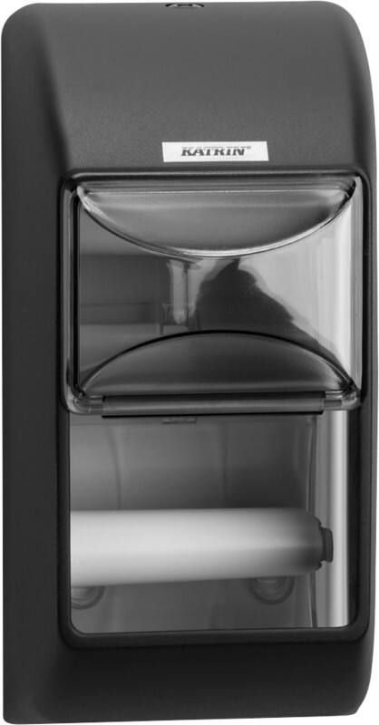 KATRIN KAT104452 Toiletroldispenser ABS (Acrylonitril Butadieen Styreen), PC (Polycarbonaat), POM (Polyoxymethyleen) Zwart