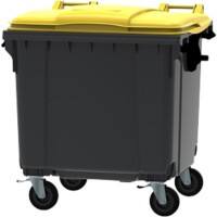 Bac de manutention 1100 L Gris, jaune Plastique