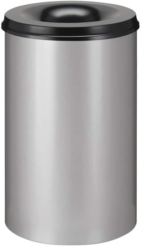 Poubelle anti-feu V-PART 110 L Gris, noir Métal