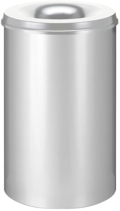 Poubelle anti-feu V-PART 110 L Argenté Métal